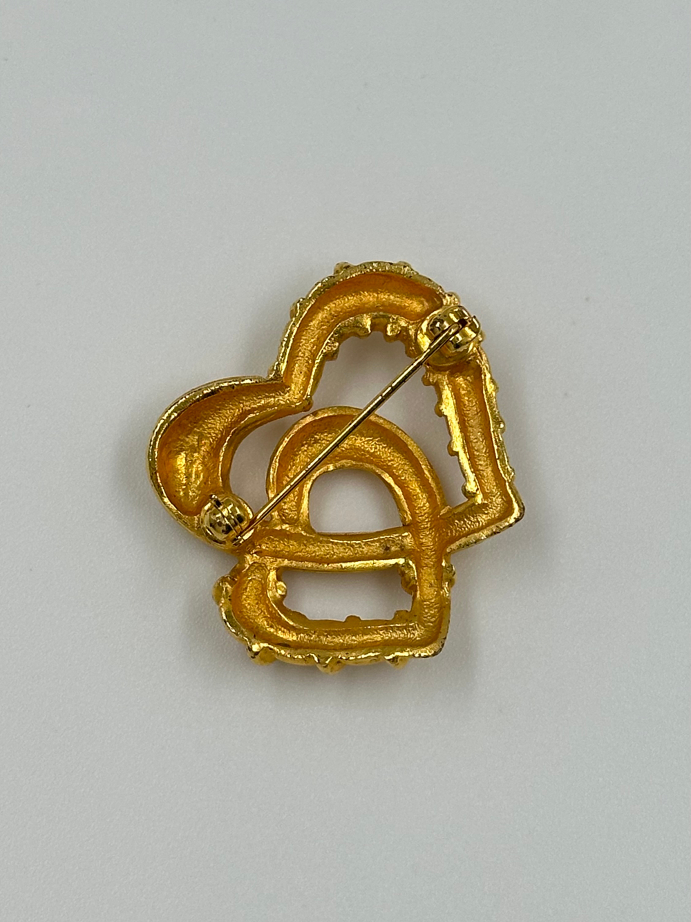 Брошь Пара сердец