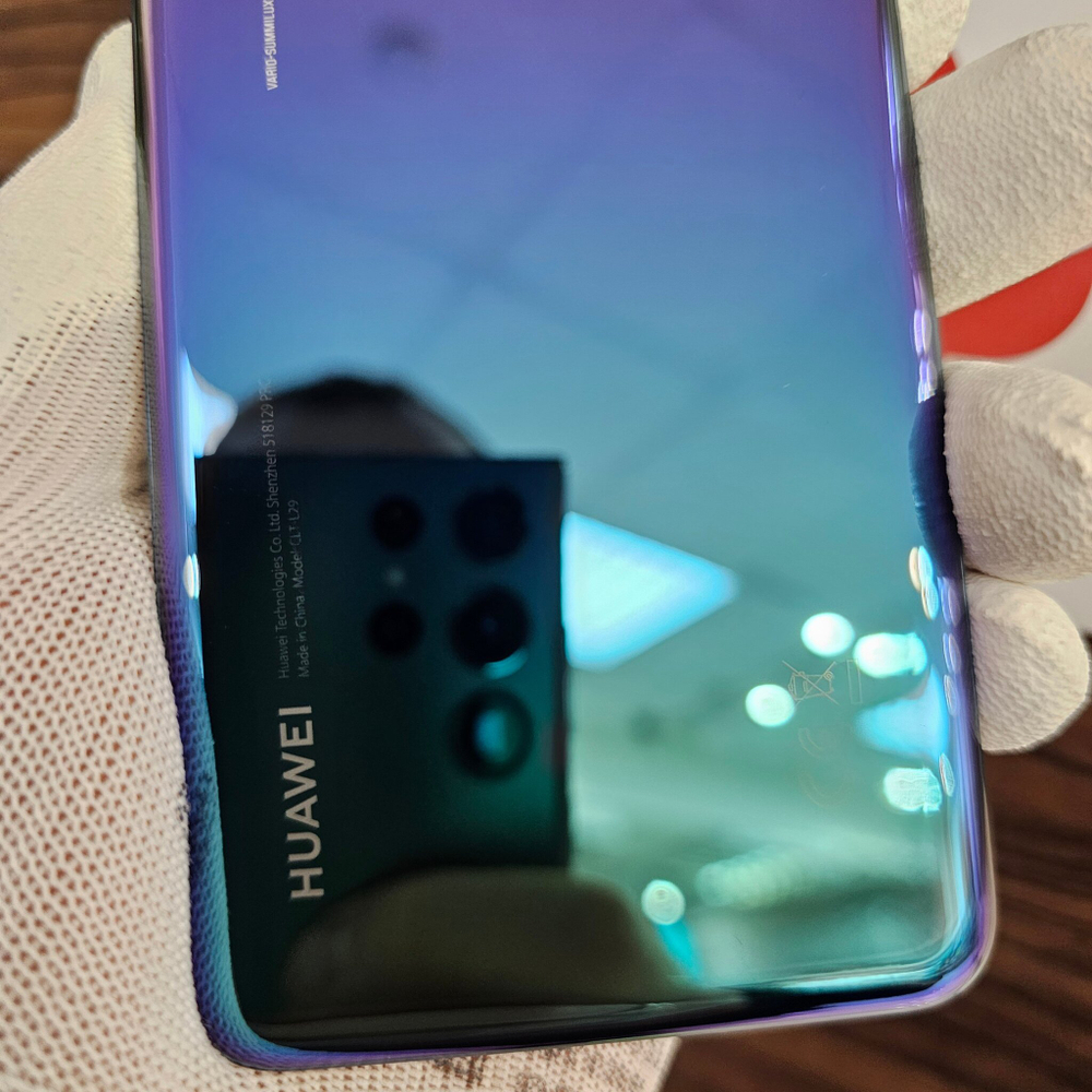 Крышка для Huawei P20 Pro (заднее стекло) "Премиум качество" цвет: фиолетовый хамелеон