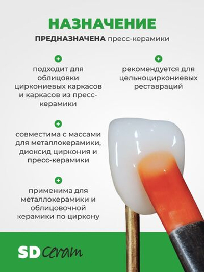 Глазурь для керамики SD ceram Glaze powder LFU, 10гр