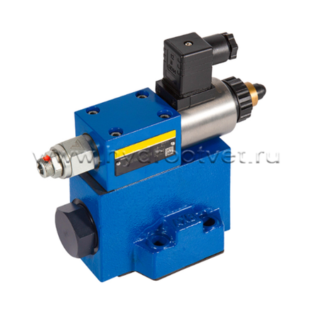 DREM10-6X/100YG24-8K4V - Пропорциональный редукционный клапана c предохранительным клапаном без усилителя, Ду10, давление регулировки до 100 бар, обратный клапан - есть, уплотнение V = FKM, сигнал управления -8 = 800 мА (вместо серии 5X)