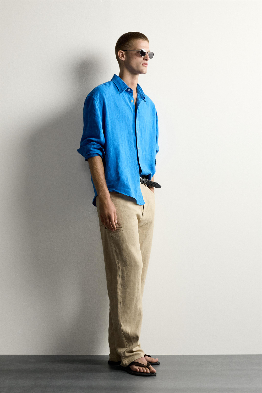 РУБАШКА RELAXED FIT ИЗ 100% ЛЬНА — ZARA · 2634/374