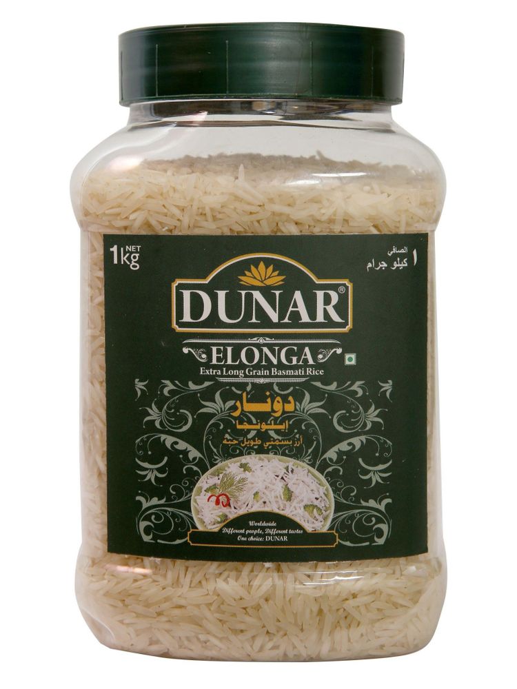 Рис Dunar Басмати Elonga Sella банка 1 кг 2 шт
