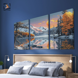 Картина karTTina "Золотой рассвет", 150 см х 70 см