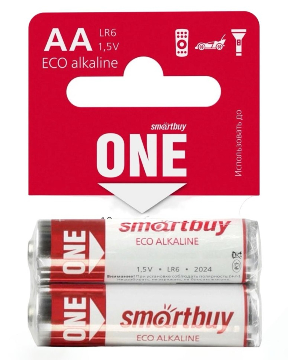 Батарейка алкалиновая Smartbuy ONE LR6/2B (24/240)  SOBA-2A02B-Eco