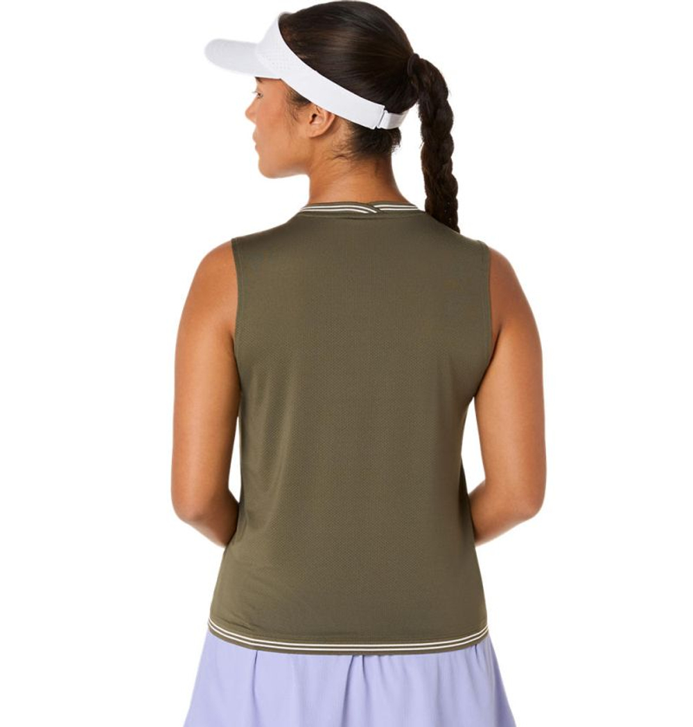 Топ теннисный Asics Game Sleeveless - dark olive
