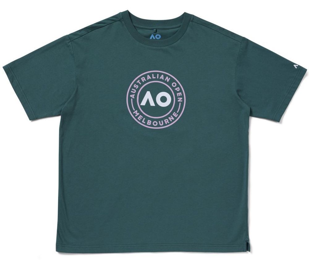 Мужская теннисная футболка Australian Open Round Logo Tennis - mallard green