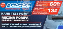 Насос ручной проверочный с манометром Forsage F-HS-HP05