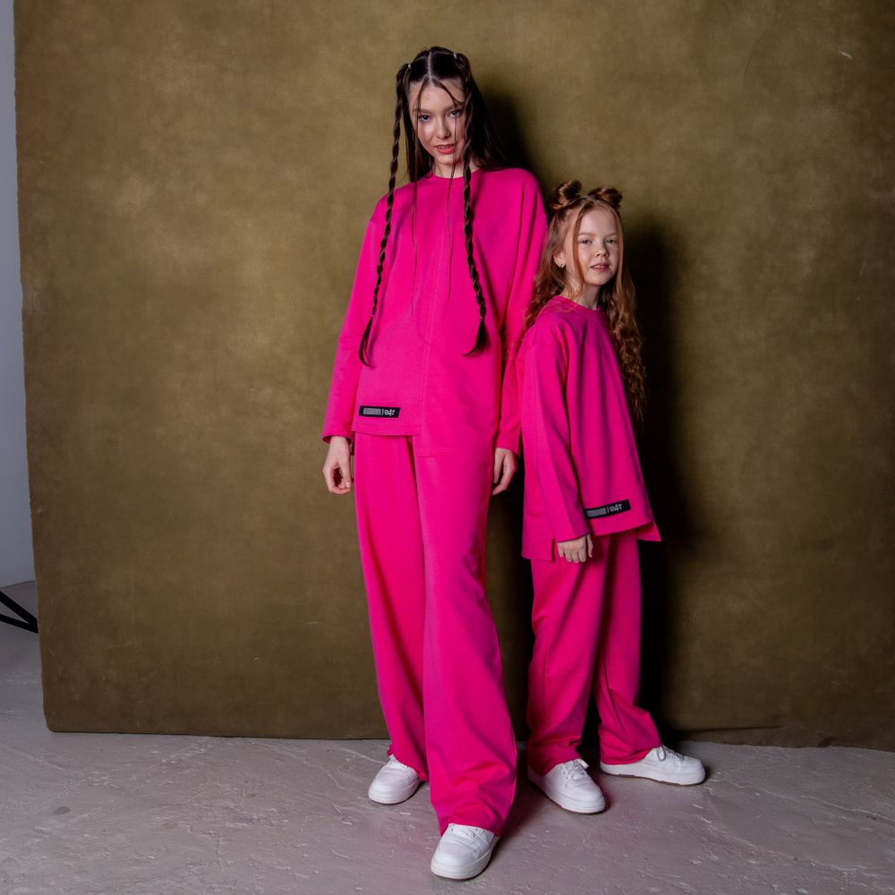 Брюки оверсайз "PINK" подростковые