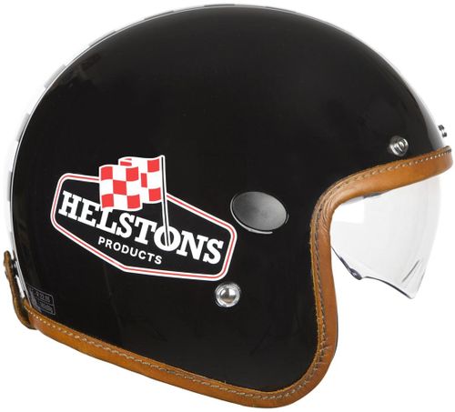Купить Мотошлем Открытый Helstons Flag Fibre de Carbone / Черный