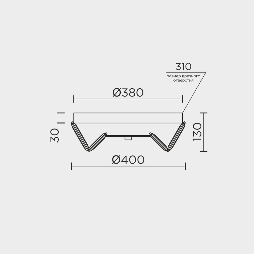 Потолочный cветильник LED4U L1190-400 CR