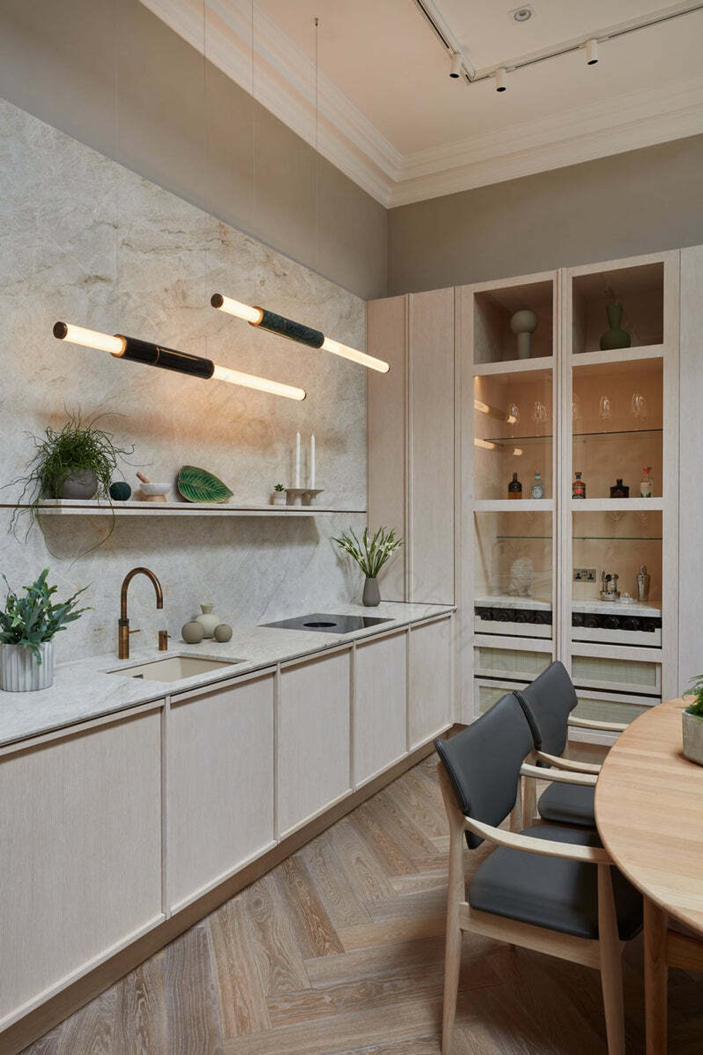 Chandelier  horizontal Light pipe S58-05 by Cameron Design House