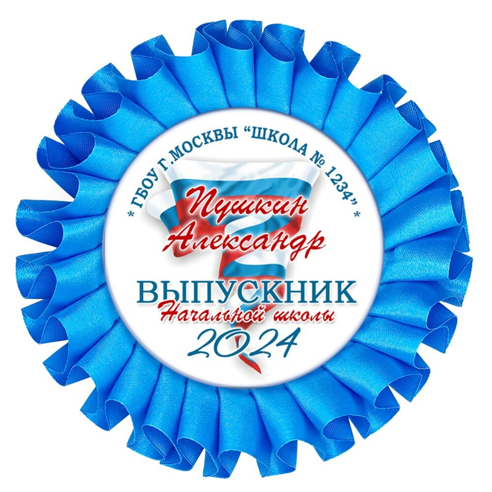 Наградная розетка именная. Арт. 7061