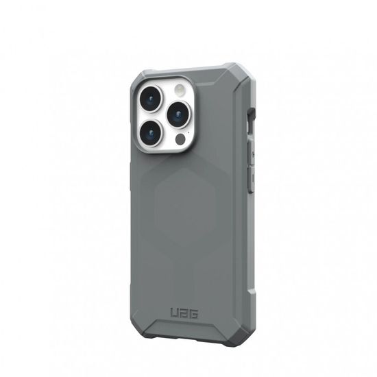 Чехол с поддержкой MAGSAFE UAG Essential Armor для iPhone 15 Pro 6.1", цвет серебро (Silver)
