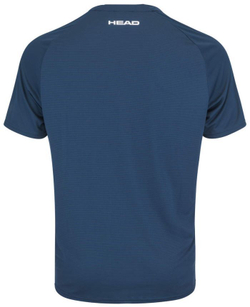 Мужская теннисная футболка Head Topspin T-Shirt - dark blue/print
