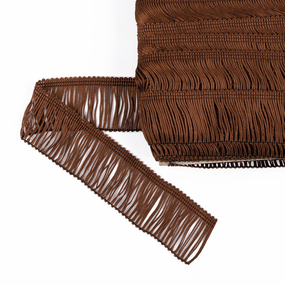 Бахрома отделочная 35.0 мм / 25 метров, 193 коричневый, Gamma 110