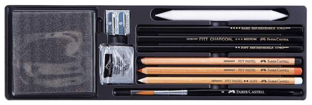 Набор художественный FABER-CASTELL "Art & Graphic Compendium", 54 предмета, деревянный ящик, 110088