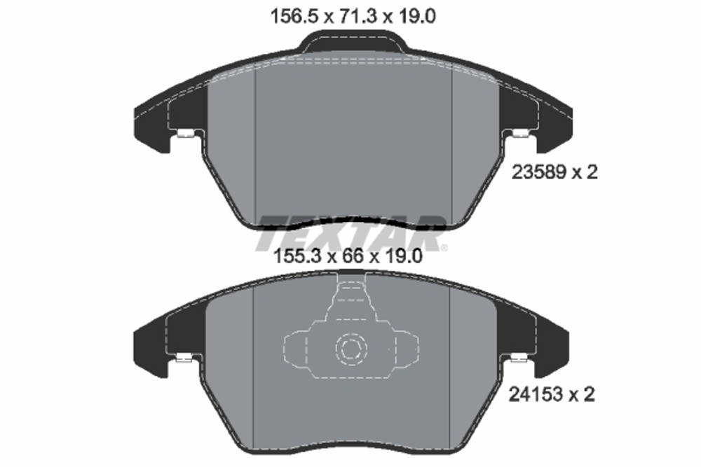 TEXTAR - 2358901-TET - Brake Pad Set, disc brake
