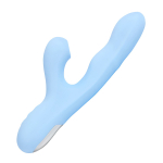 Голубой вибратор-кролик 22,7см с ротацией, вакуумом и подогревом BeYourLover Rosubi Wavey Rotating & Suction Vibrating BA564A