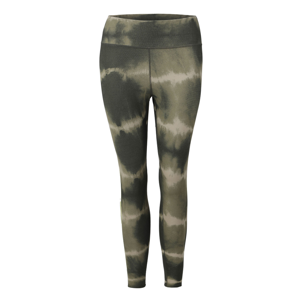 Женские теннисные брюки Nike Dri-Fit One Luxe Mid-Rise All Over Print Tight Women - Green