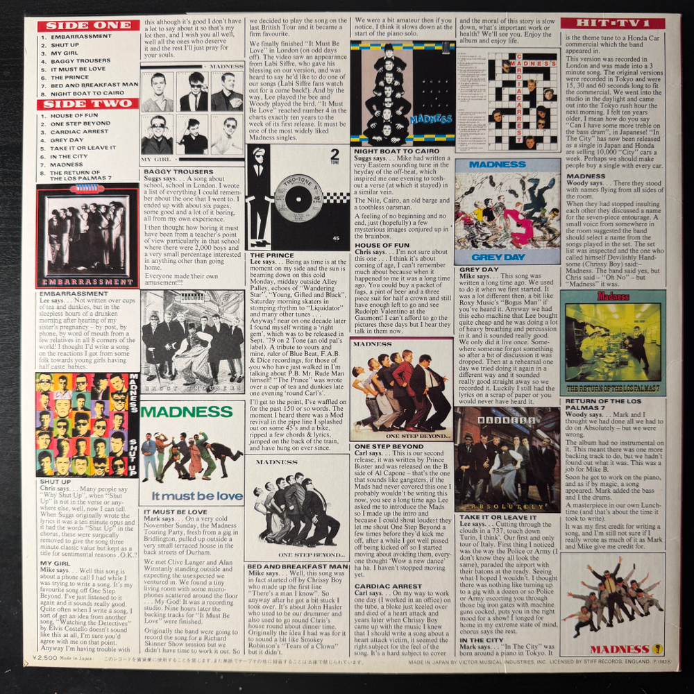 Madness – Complete Madness (Япония 1982г.)