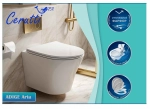 Унитаз подвесной Ceruttispa АДИДЖЕ (ADIGE) Aria CT7837 безободковый (490х360х355)