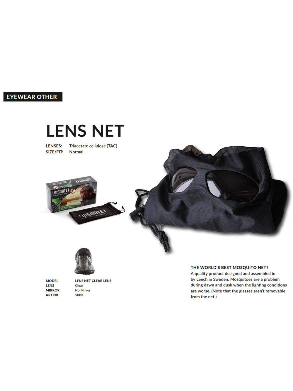 Очки поляризационные Leech Eyewear c москитной сеткой (5004) контрастные желтые Contrast Leans