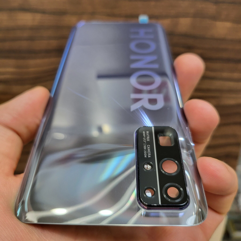 Крышка для Honor 30 - задняя стеклянная панель "Высокое качество" (серебристого цвета)