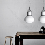 Pendant design lamp  AEROSTAT mini by Fabbian (Bronze)