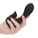Черный вибратор с вакуумным стимулятором Irresistible Mythical Black IRR004BLK