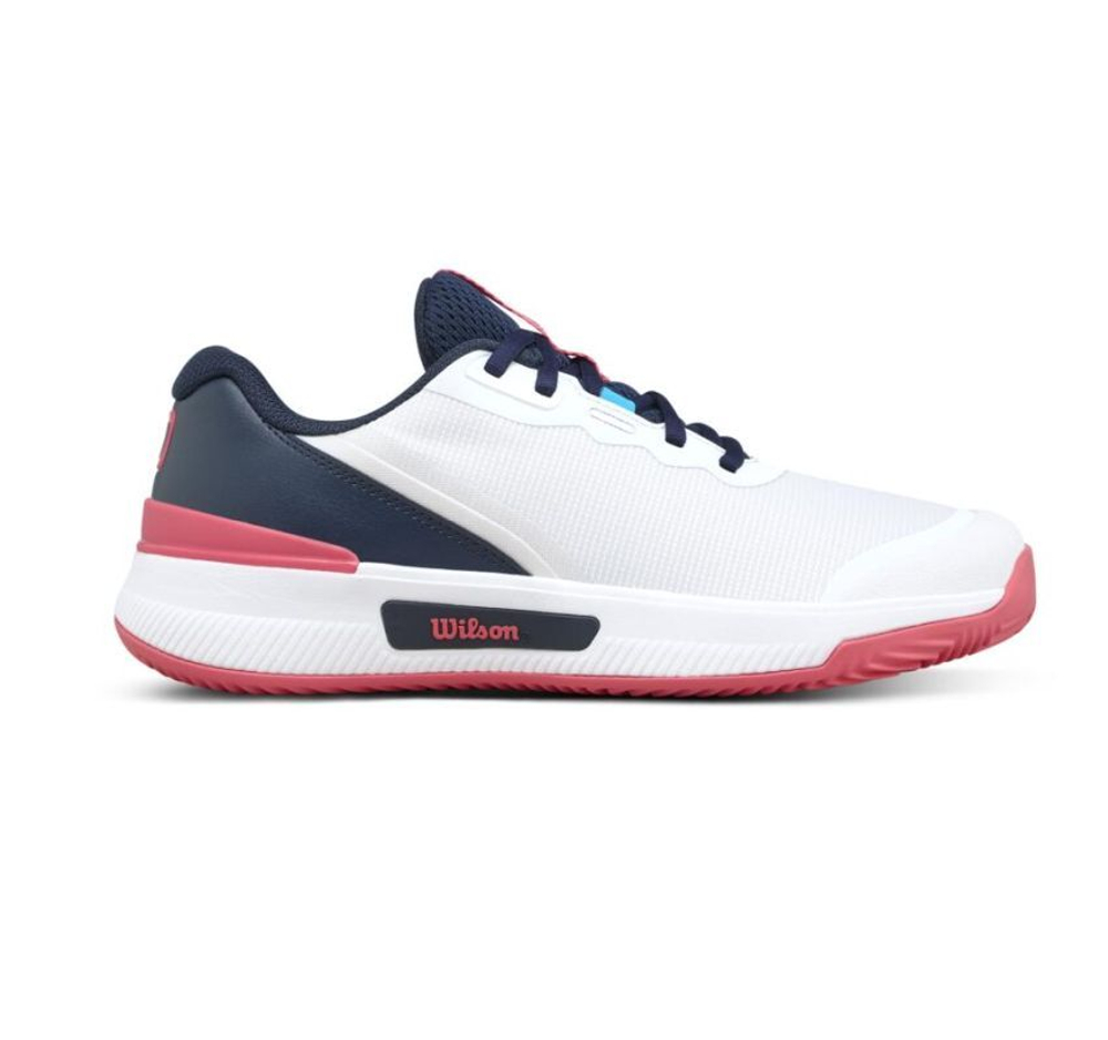 Женские Кроссовки теннисные Wilson Intrigue Tour Clay - white/navy blazer/dubarry