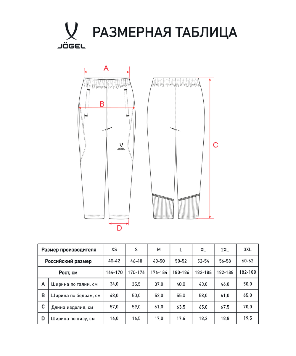 Брюки тренировочные с карманами JÖGEL PREMIER PerFormDRY 3/4 Training Pants, черный