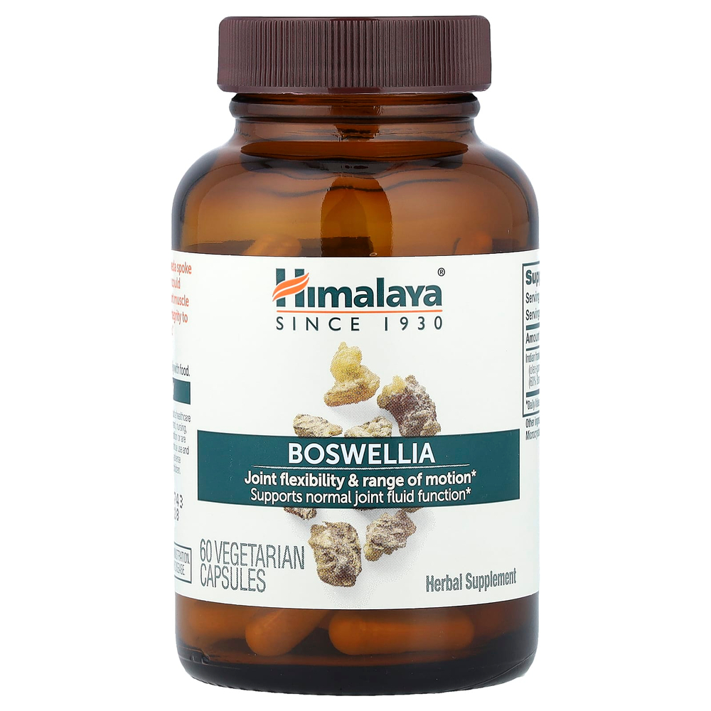 Himalaya, Boswellia, 60 вегетарианских капсул (125 мг на капсулу)