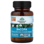 Organic India, бакопа, 60 вегетарианских капсул (350 мг в 1 капсуле)