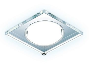 Встраиваемый светодиодный светильник G215 CL/CH/CLD хром/прозрачный GX53+3W(LED COLD) Ambrella