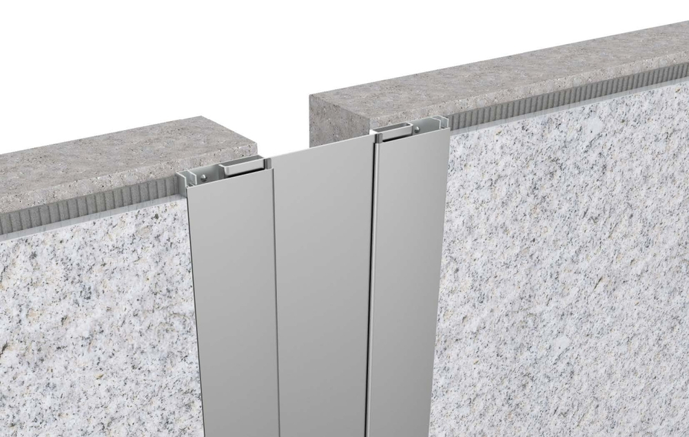 Профиль DEWMARK Wall AV 34 — закладной сейсмостойкий профиль для деформационных швов стен, шов 50–300 мм