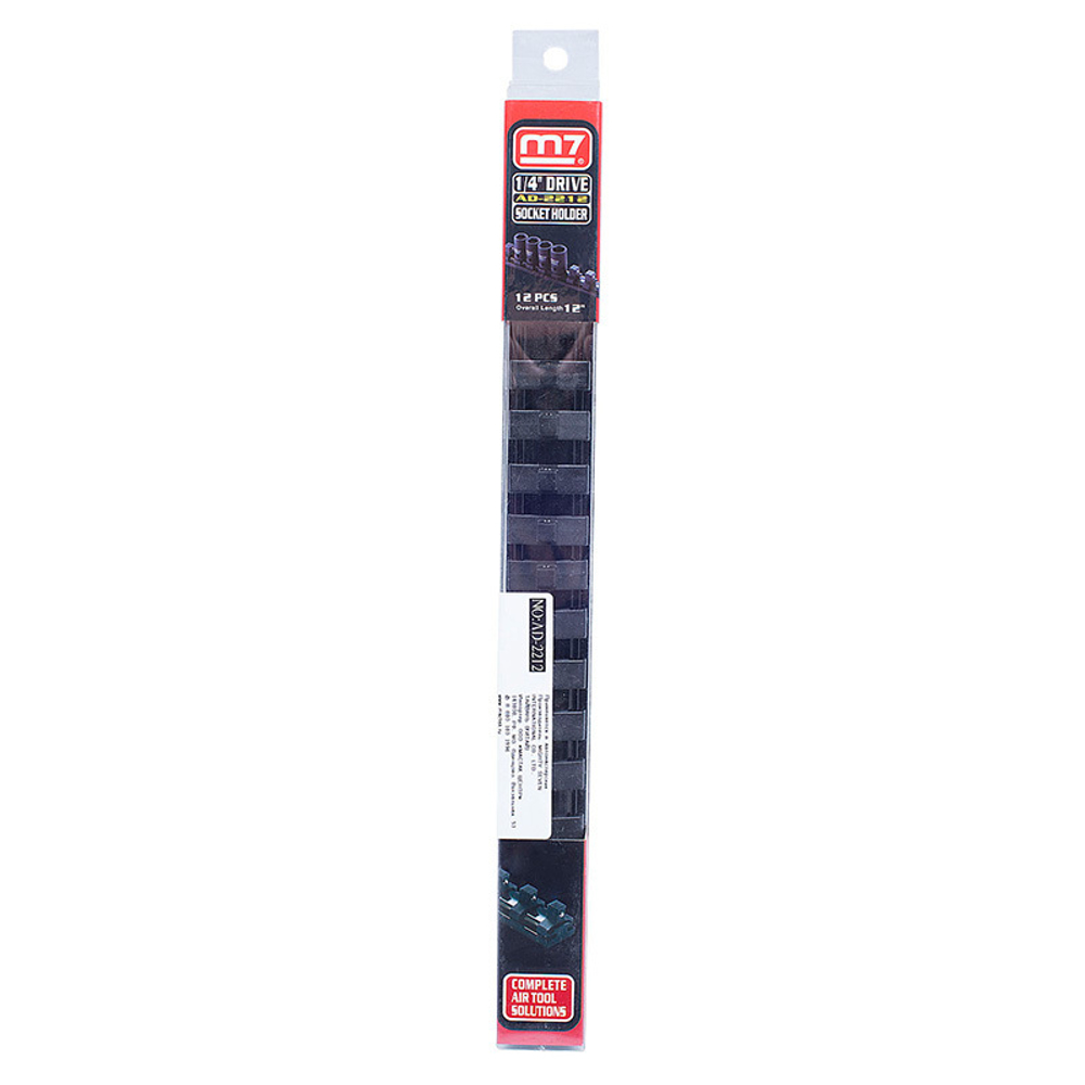 MIGHTY SEVEN (AD-2212) Держатель для головок 1/4", на 12 шт, магнитный