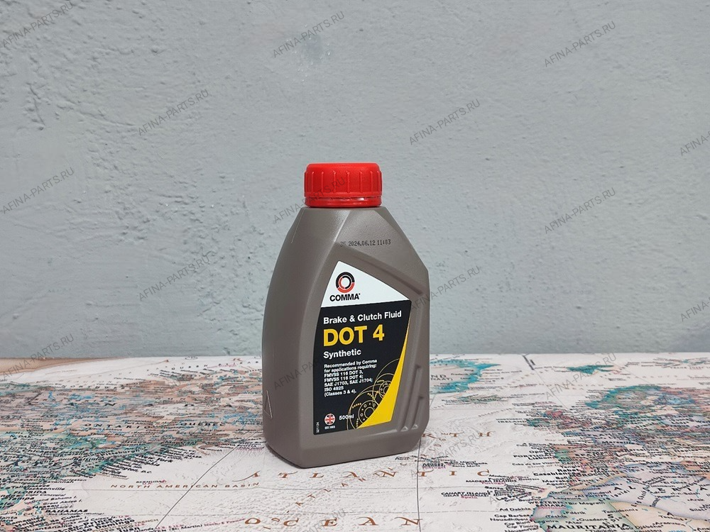 Жидкость тормозная COMMA DOT-4
