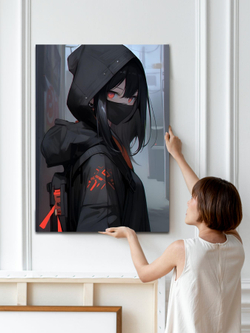 Картина Сила Шарингана интерьерная 50x70см 1шт.