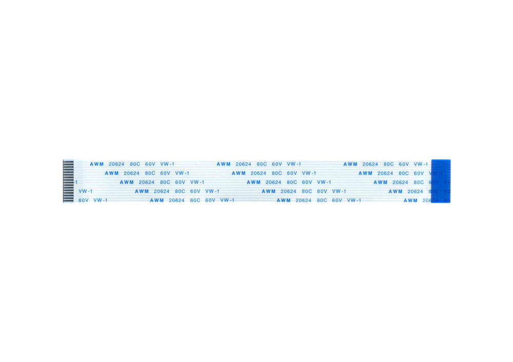Шлейф 18 pin, 30 см, шаг 1 мм FFC, обратный Б