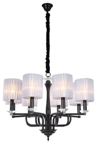 Люстра подвесная Sfera Sveta 2095/8 BLACK, 8×40 Вт, чёрная