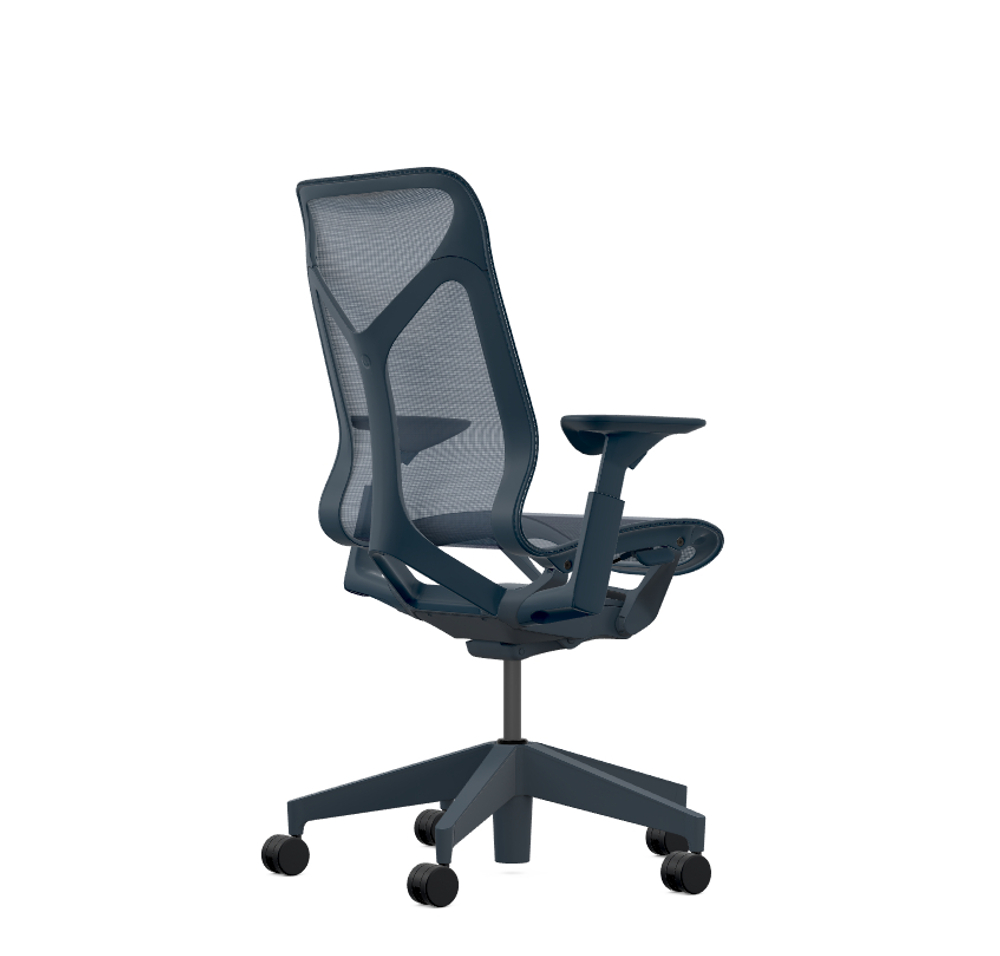 Кресло Herman Miller Cosm, средняя спинка, цвет Nightfall, регулируемые подлокотники