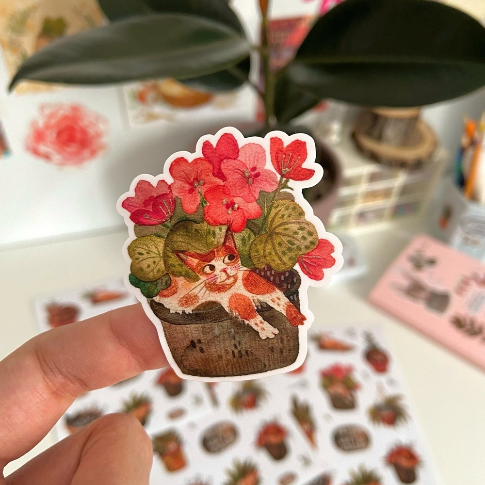 стикерпак «цветы жизни» 🐈🌸