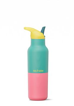 Термобутылка Klean Kanteen Rise Vac Classic Flip Sport 16oz (473 мл) Turquoise Kaleidoscope
