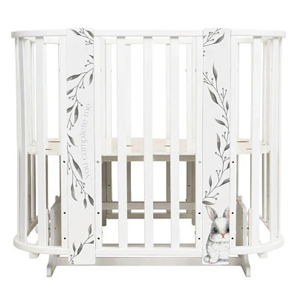 АКЦИЯ!!! Кровать детская Indigo Baby Line 5 в 1 с поперечным маятником и 2 МАТРАСАМИ В ПОДАРОК