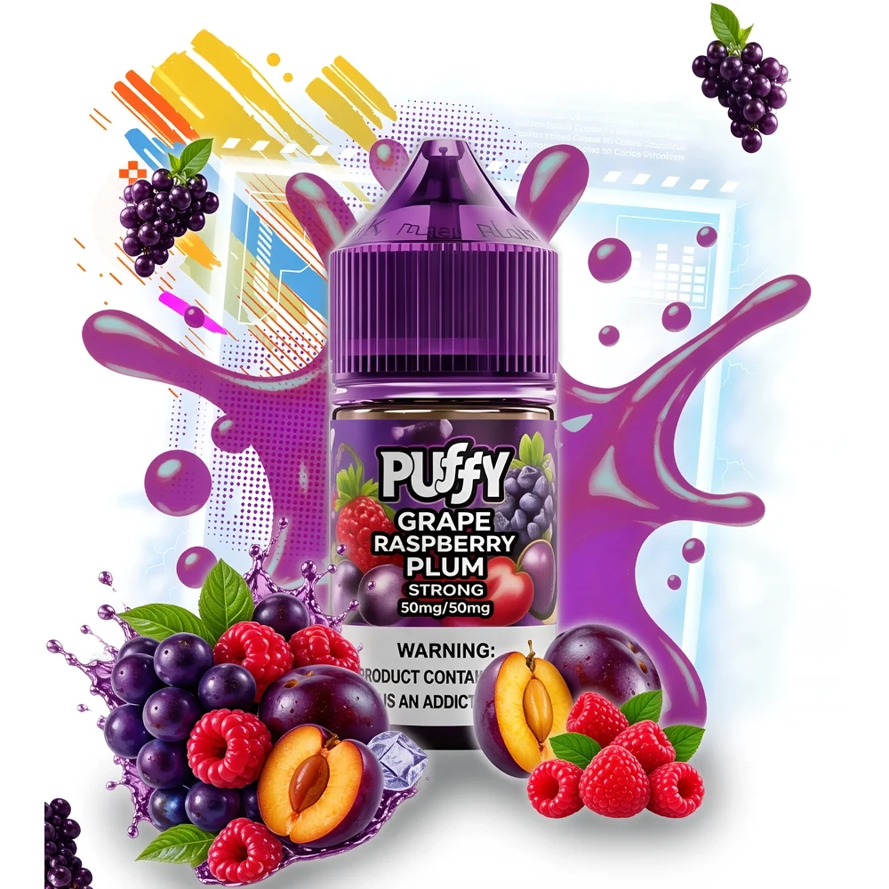 PUFFY – Grape Raspberry Plum (30ml, 5% nic)