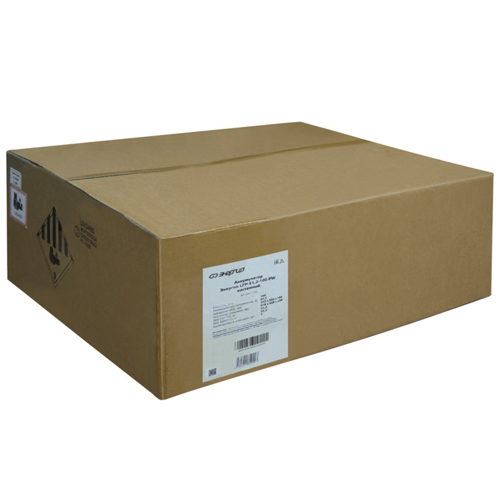 Аккумуляторная батарея Энергия LFP 51.2V 100AH PW (100Ah /51.2V / 5.12kWh / BMS / LiFePO4)