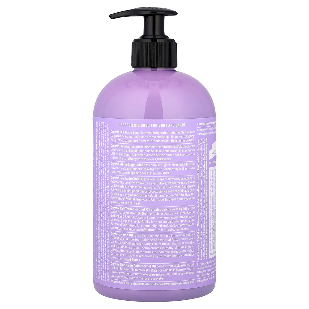 Dr. Bronner's, 4-in-1 Organic Sugar Soap, Lavender, 24 fl oz (710 ml)