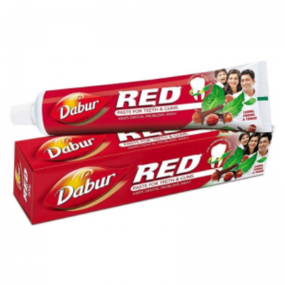 Аюрведическая зубная паста красная Дабур (Red Paste for Teeth & Gums Dabur) (200мл+100мл + зуб.щетка)