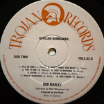 Bob Marley & The Wailers ‎– African Herbsman (Англия)