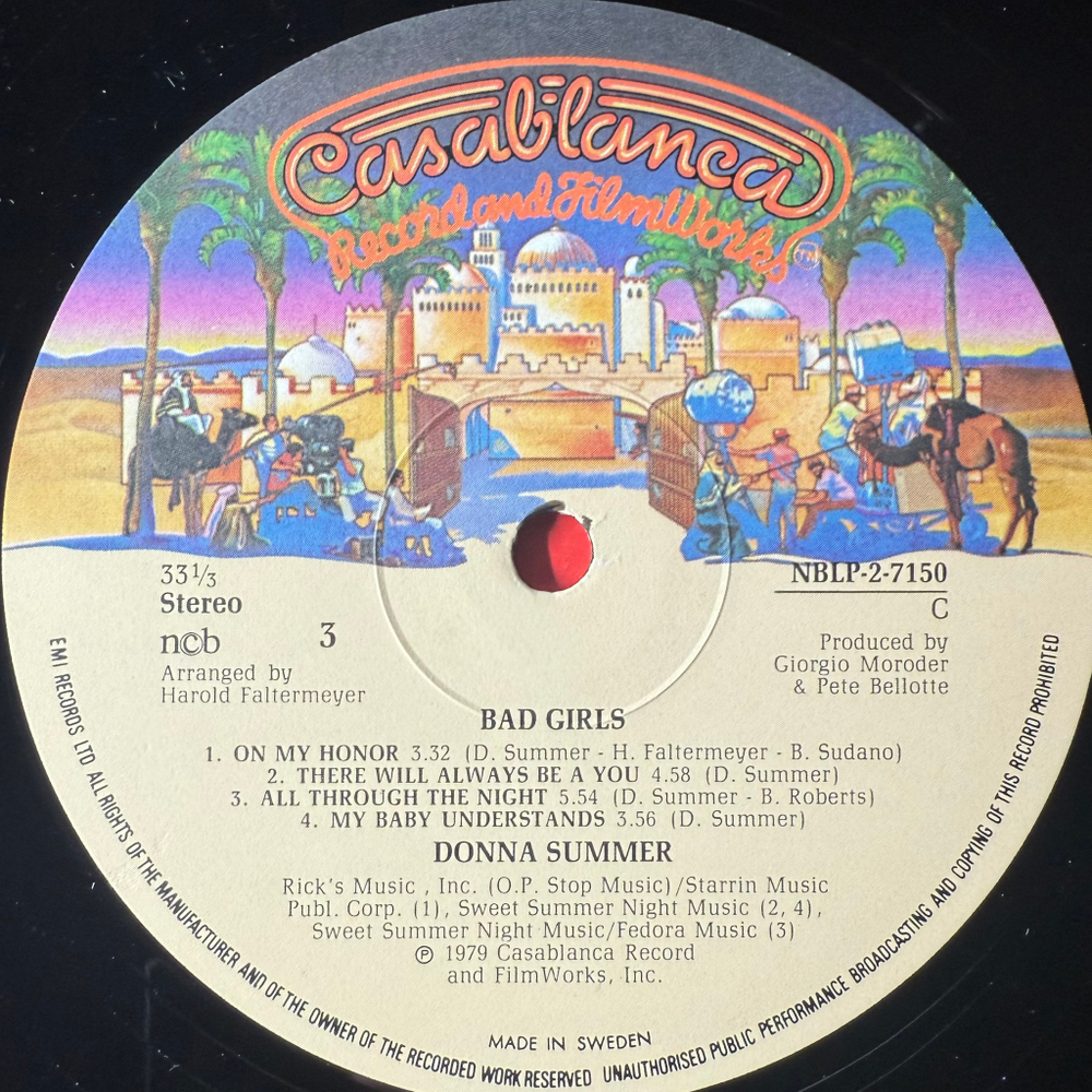Donna Summer - Bad Girls 2LP (Швеция 1979г.)
